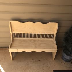 New Handmade Wood Childs Sitting Bench Will Last For Years