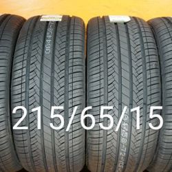 4 New Tires For Sale 215/65/15 We Service Motorcycle Tires