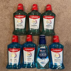 Crest & Colgate mouthwash 16.9 oz: $2 each