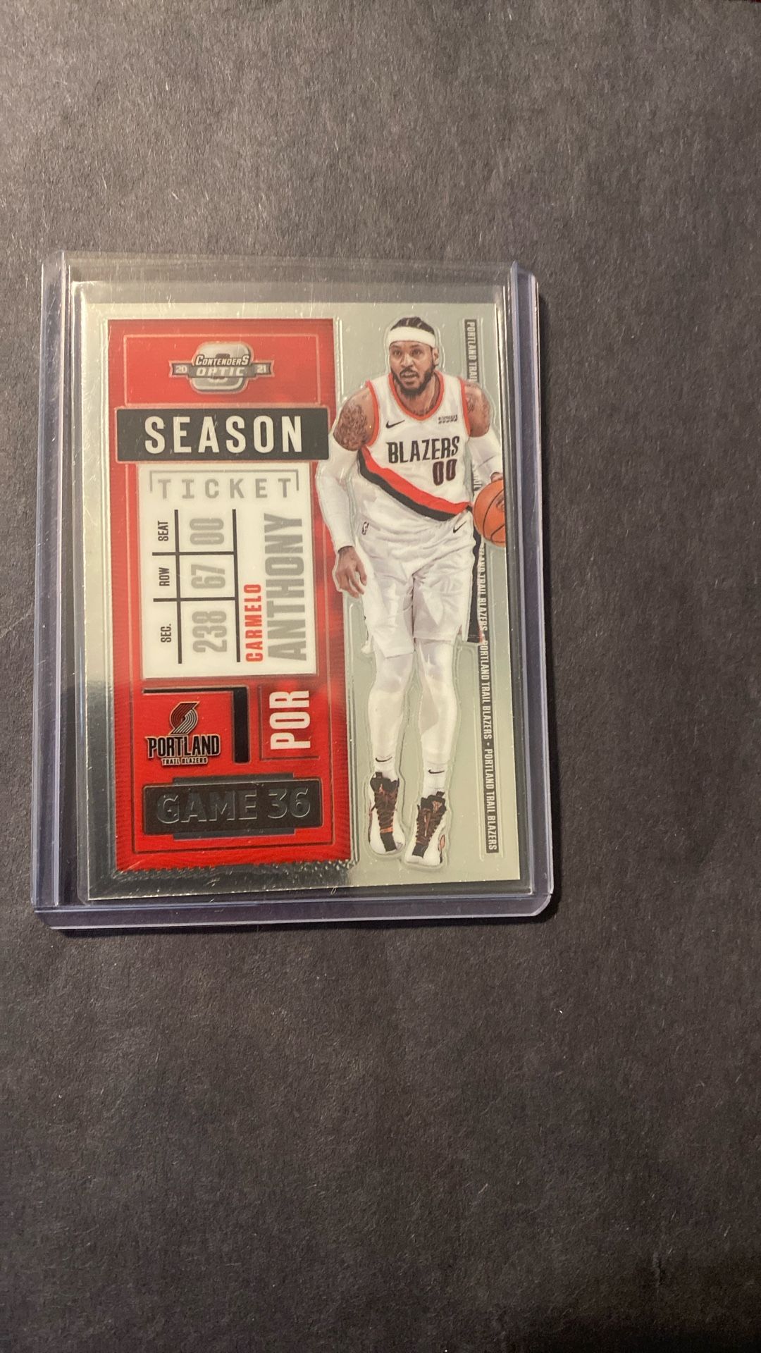 Carmelo Anthony 2020-21 Contenders Optic Prizm #92