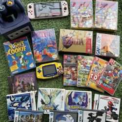 Nintendo GameCube, Gameboy Advance, NES, Nintendo, Nintendo Switch, Nintendo 3DS, Nintendo DS, Pokemon, Yoshi, Zelda, Lion King, Disney, Video Games