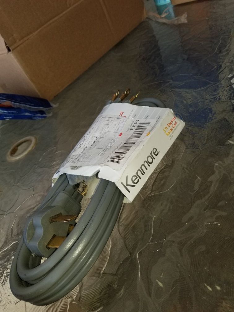 Kenmore 5ft. Electrical range cord