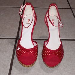 Women High Heel Dress Shoe ( Red)