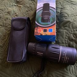 SGODDE Waterproof 16x52 monocular with carrying case and strap for birdwatching, climbing, sports, hunting