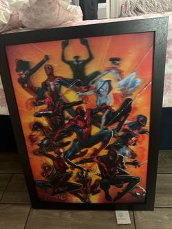 Framed Spider-Man Marvel Art Print