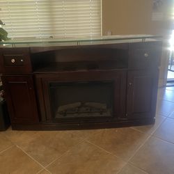 Tv Electric Fire Place Console Free You Pick Up 