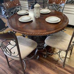 Elegant Dining Room Table and Chairs