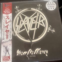 SLAYER SHOW NO MERCY LP PICTURE DISC WITH OBI NEW!!