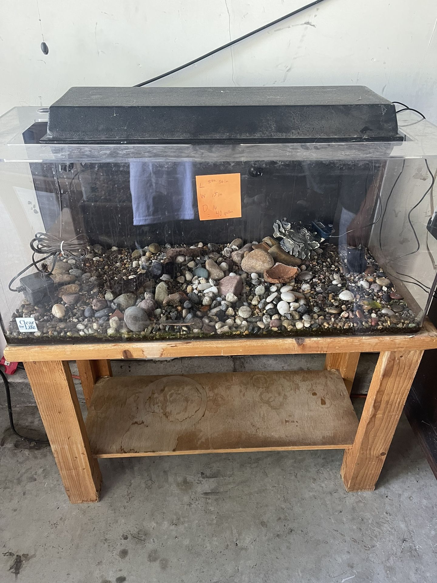 40 Gallon Acrylic Fish Tank And Stand