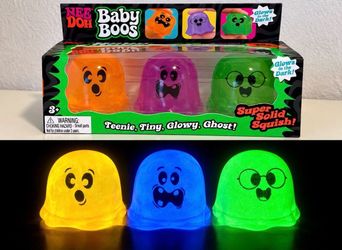 Needoh Baby Boos - New, Unopened, Authentic - Glow In The Dark Nee Doh Schylling