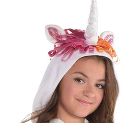 Girls Zipster Unicorn Hooded Jumpsuit for kids