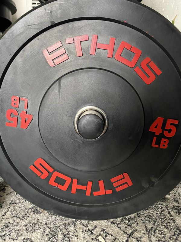 Ethos rubber Bumper plates set 315lbs for Sale in Los Angeles, CA OfferUp