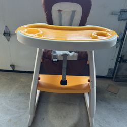 3 in 1 Baby High Chair, Convertible High Chairs for Babies and Toddlers, Baby Chair with Tray, 3 Pos
