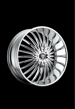 Qty 1 - 28X10 DUB 1PC R140 RSE BLANK CHROME 10mm