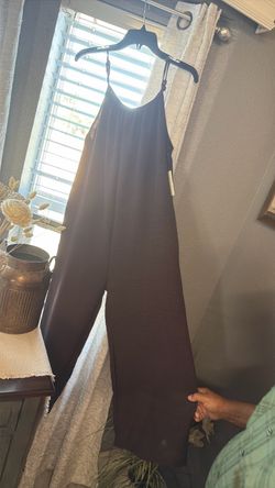 Dark Brown Spaghetti Strap Jumpsuit