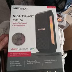 Netgear Nighthawk CM1100 Multi-gig Speed Cable Modem 