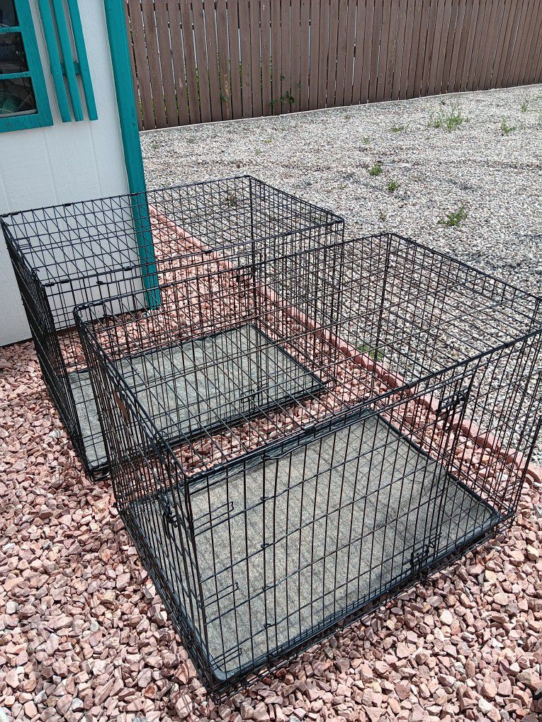 Two Large Pet Crates