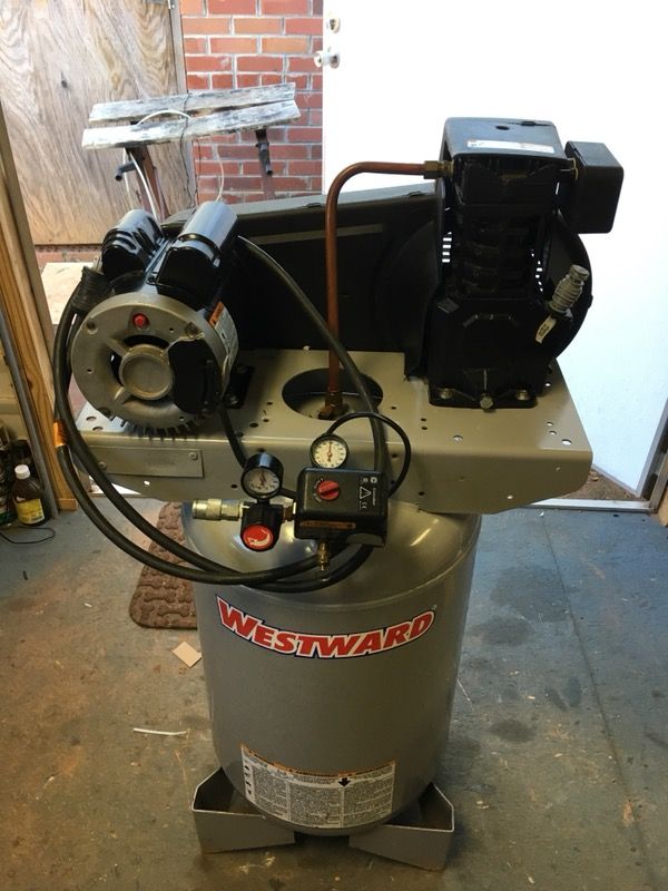 westward 4tw29b compressor 115 volt 20 gal cast iron