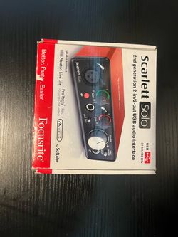 Scarlett solo 2nd generation