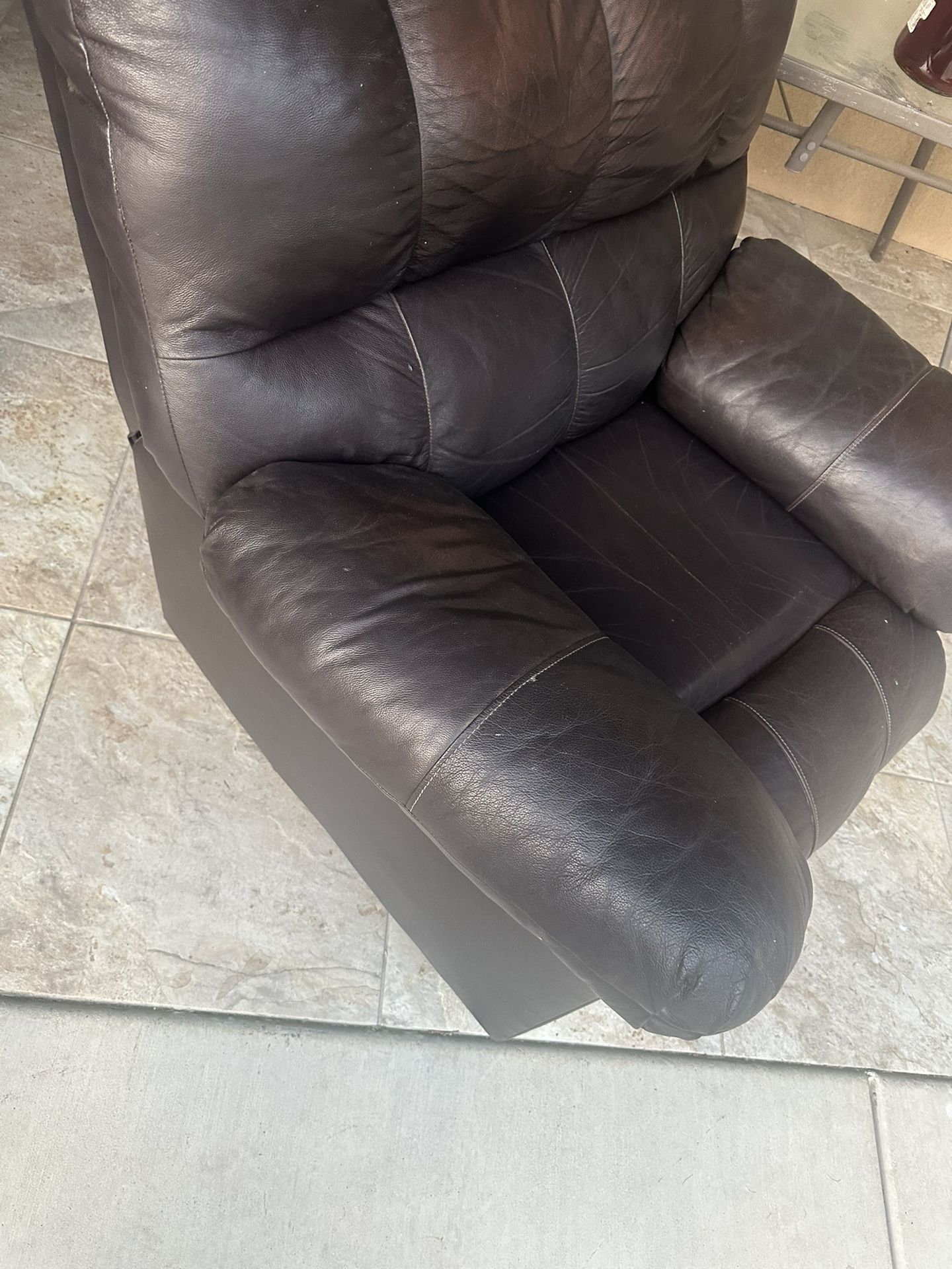 Faux Leather Rocker Recliner
