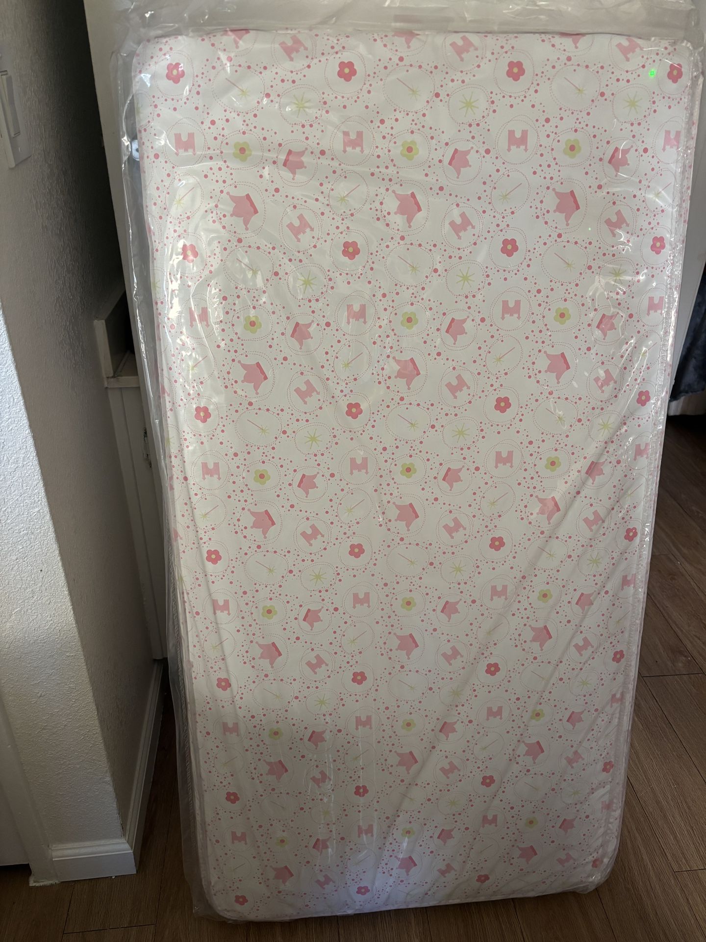New mattress for a baby cot. Size on the label.