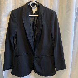 H & M  Women Black Blazer Size:12   ( M )