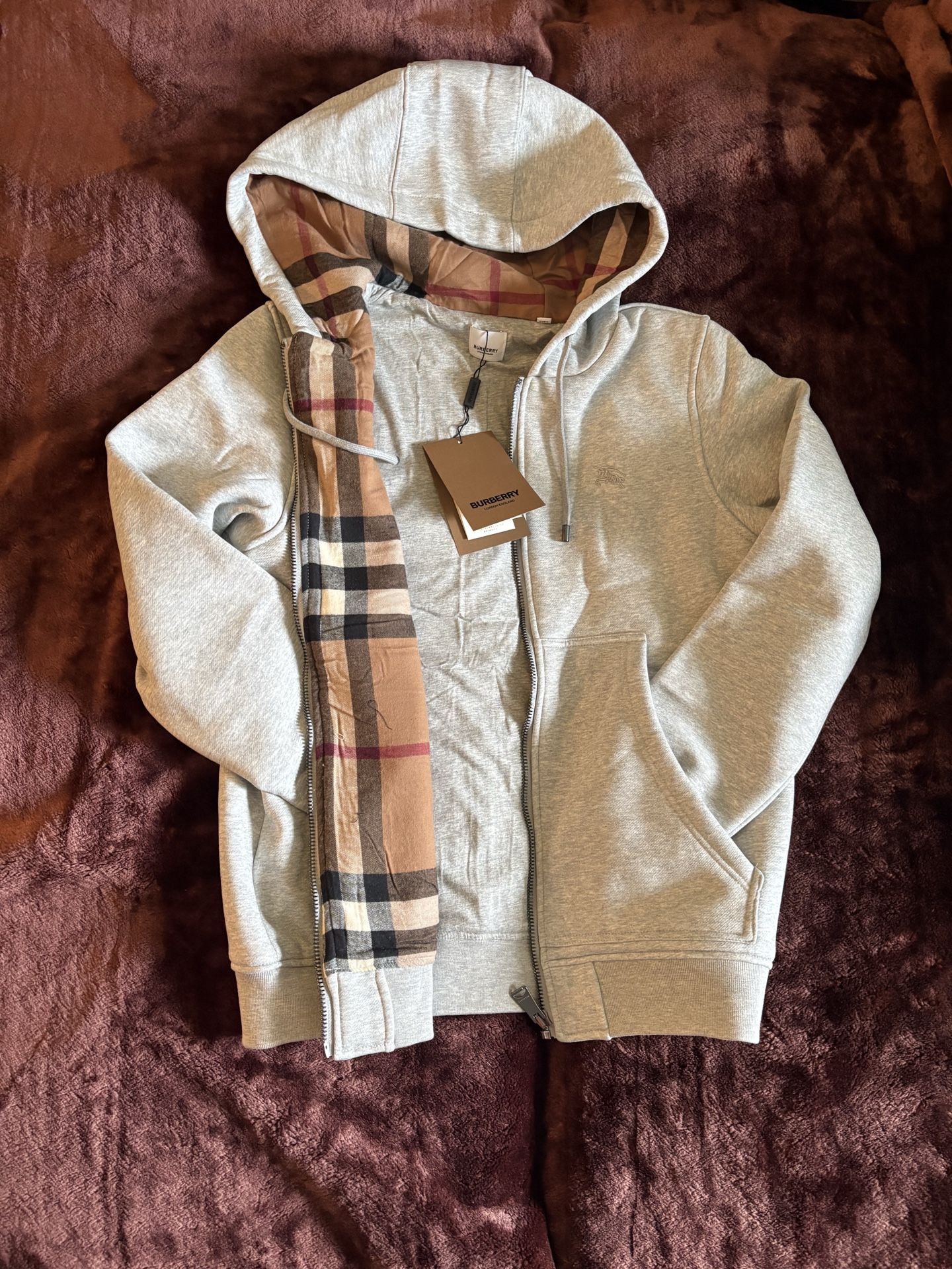 Mens Burberry Zip Up
