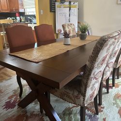 Pier One Cherrywood Dining table With Extra Leaf 