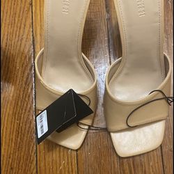 Brand New light Brown Heels (mules) 
