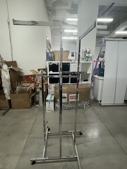 Chrome 4-Way Retail Clothing Rack