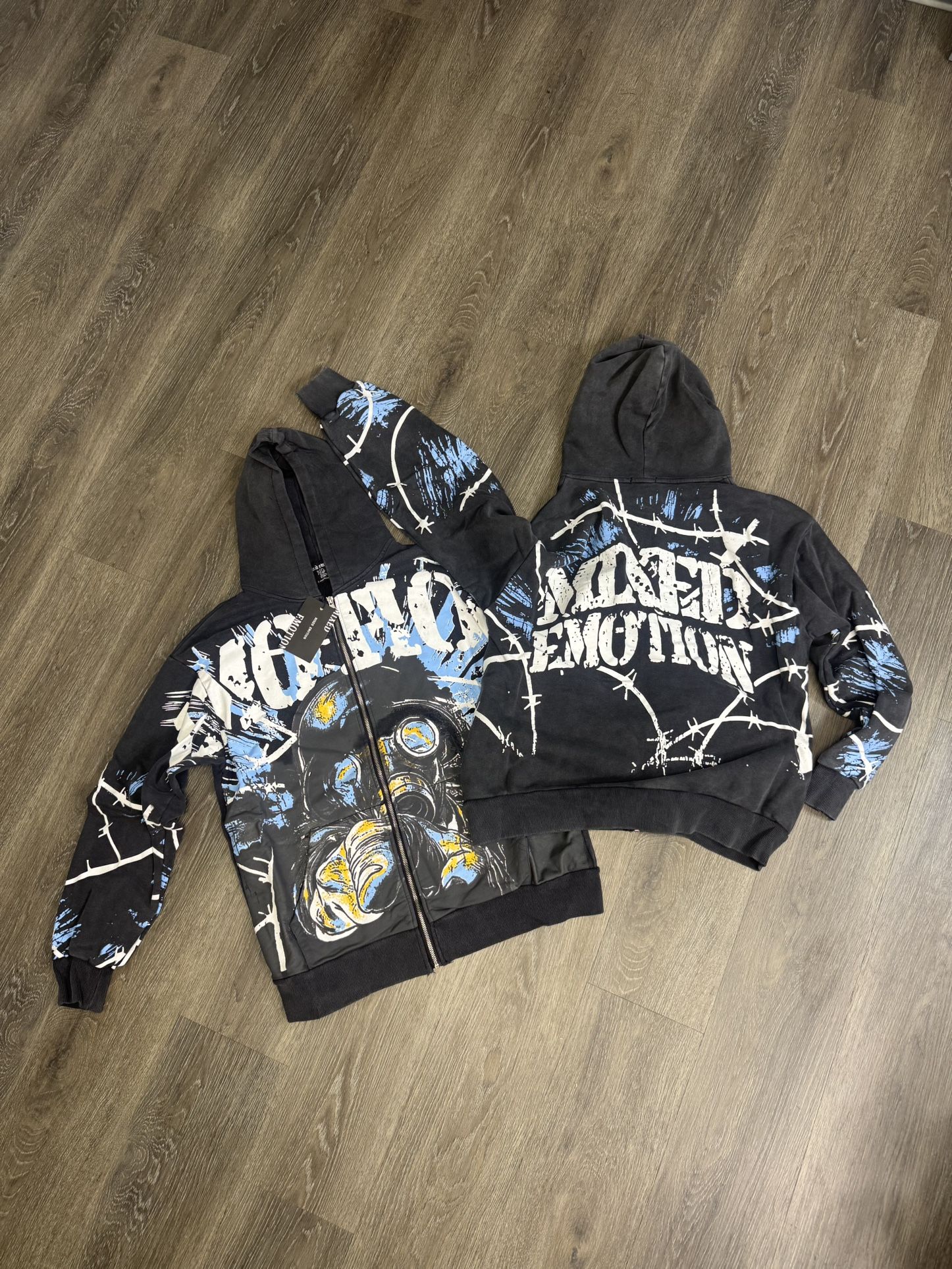 Mixed Emotions Zip Up Hoodie,New Products : American Fashion Style Bags On Sale
