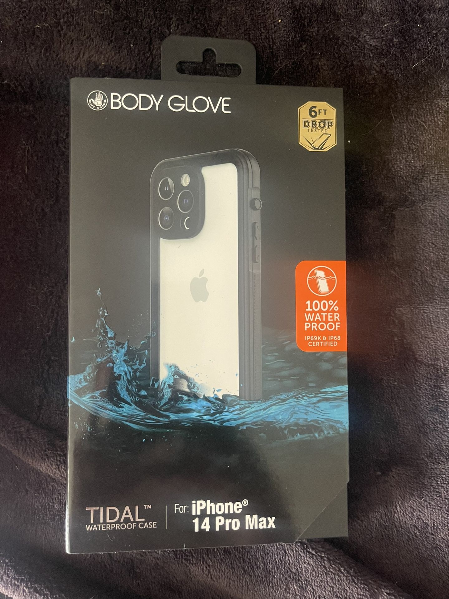 iPhone 14 Pro Max body glove 100% waterproof case case 6 feet drop tested, made by Tidal $10 or free w/ another item