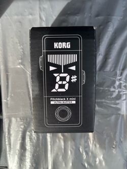 Korg Pitch Black X mini guitar bass tuner