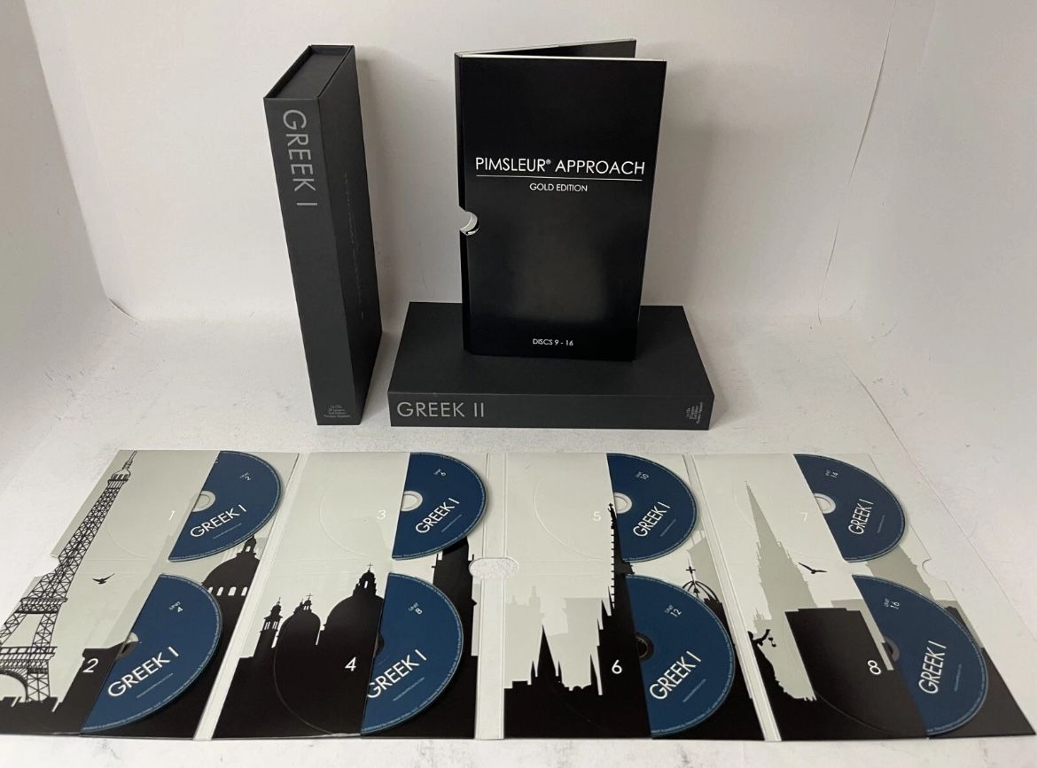 Pimsleur Approach Gold Edition Greek Levels 1-2 Total 32 CD's
