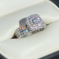 Kay Jewelers Neil Lane Diamond Bridal Set 1.5 CTW Round-Cut 14K White Gold Size 5.5