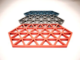 3 piece pot coaster set