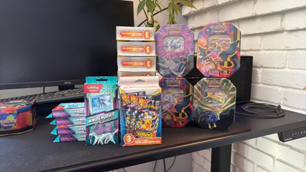 Pokemon TCG Assorted boxes and tins