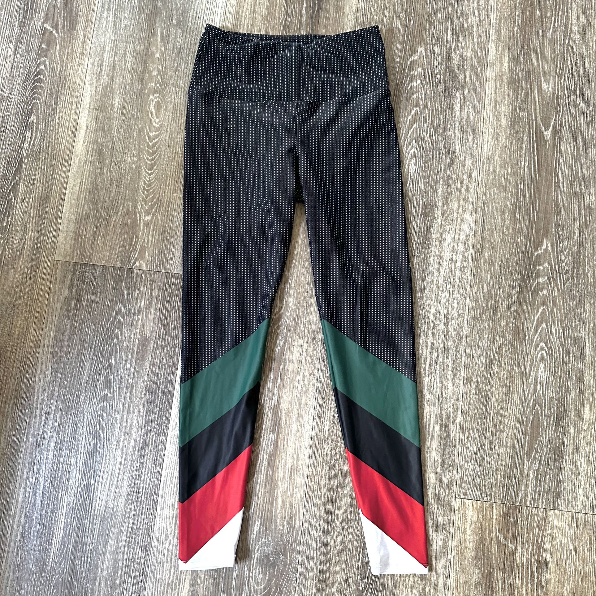 Gold sheep Black White Polka Dot Red Green Leggings