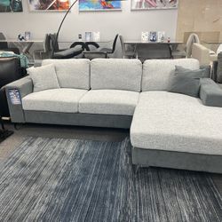 Modern Two Tone Sofa Chaise On Huge Blowout Sale