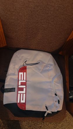 New Nike Varsity Elite Backpack – White/Red