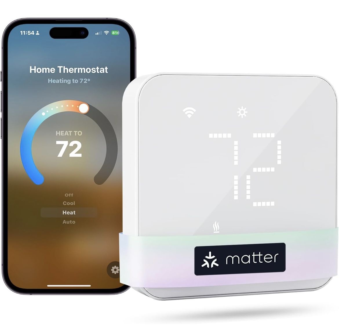 Smart Thermostat For Home Wifi Thermostat Works With Alexa Apple Home Google Assistant App Voice Control C-wire Required