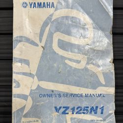 2001 YZ 125 Service Manual 