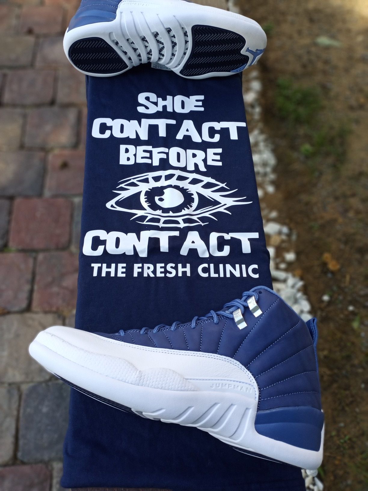 Jordan 12 Indigo size 9 With shirt brand new with receipt.