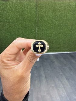 14k Black Stone Ring