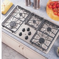 GE Cook Top With Built In Gas