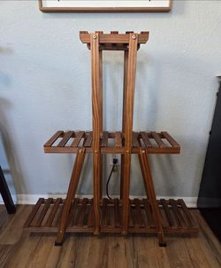 Wooden plant stand
