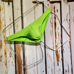 NWOT Neon Lime Brief Contoured Pouch Bikini Men's Underwear S 