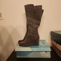 Knee High Wedge boots 