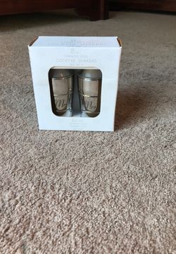 Mr and Mrs cocktail shakers