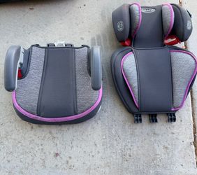 Graco Booster Seat – Highback or Backless, Gray/Purple